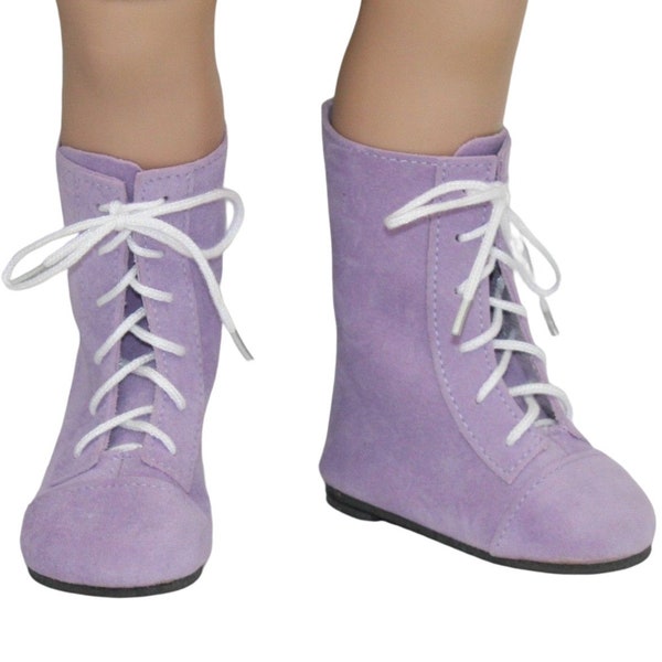 Lavender or Red Suede Boots Shoes fit 23" My Twinn Size Doll