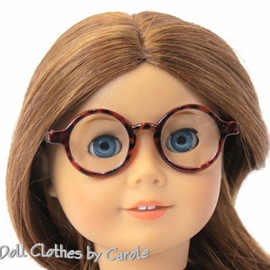 Tortoise Frame Glasses fit 18" American Girl Boy Wizard Doll