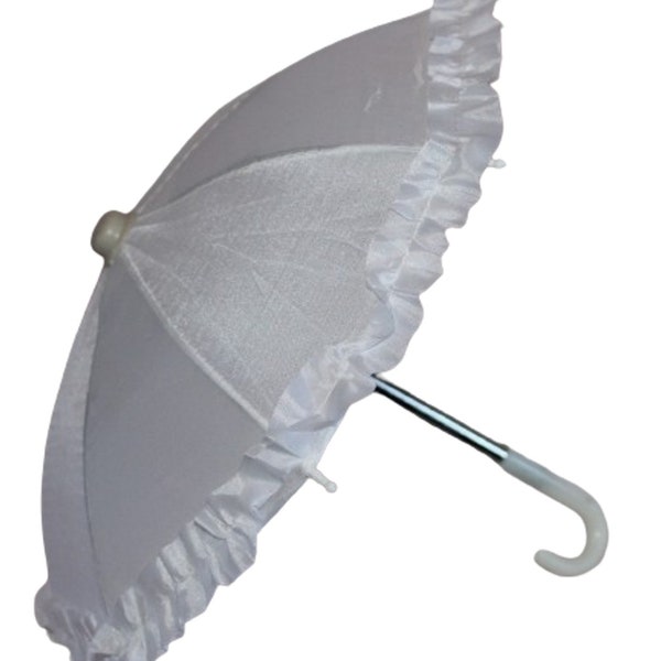 CLOSEOUT! White or Yellow Umbrella for 18" American Girl Size Doll