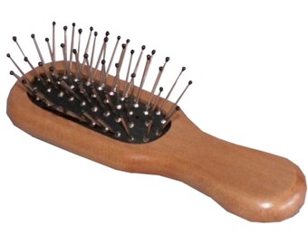 Wood Hair Brush Designed for Most Dolls - for 18" American Girl Size Doll