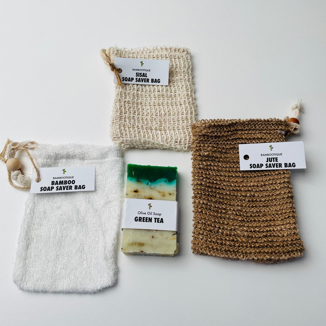 Handmade Soap Bars & Soap Saver Bags Exfoliating Pouch Jute Etsy UK