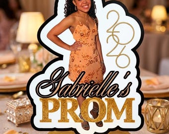 Custom Prom Photo Centerpiece 2026, Personalized Senior Table Decor, Keepsake Graduation or Prom Party Decor, Custom Photo Centerpiece