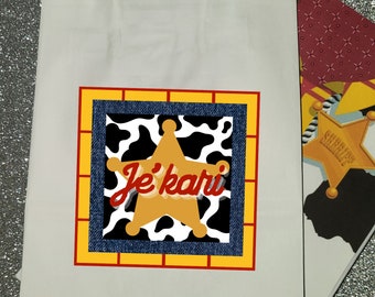 Etiquetas vaqueras personalizadas imprimibles / Toy Story Woody Birthday / Cowboy Birthday