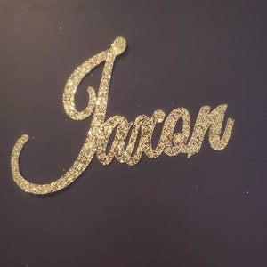 Six Custom Name Cuts (No Stick Attached)