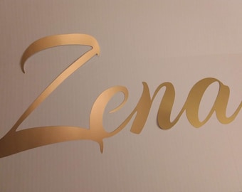 JEDNO SŁOWO Nazwa Tabliczka/Spersonalizowane Tło Nazwa/Spersonalizowane Wycięcie Imienia/Tło Ślubne/Dekoracja Baby Shower/Dekoracja Pokoju Dziecięcego i Ścienna