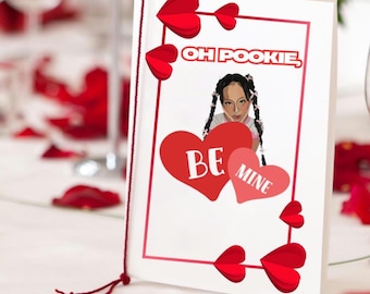 Tarjeta de San Valentín de Sailorr TikTok, tarjeta de regalo de San Valentín de Pookie, tarjeta de San Valentín imprimible