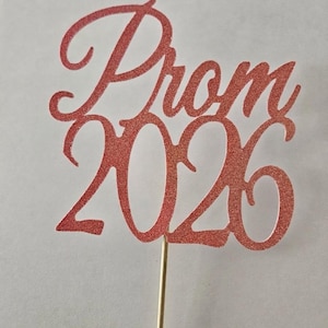 NEW* 4 Pack Glitter Prom 2026 Centerpieces image 1