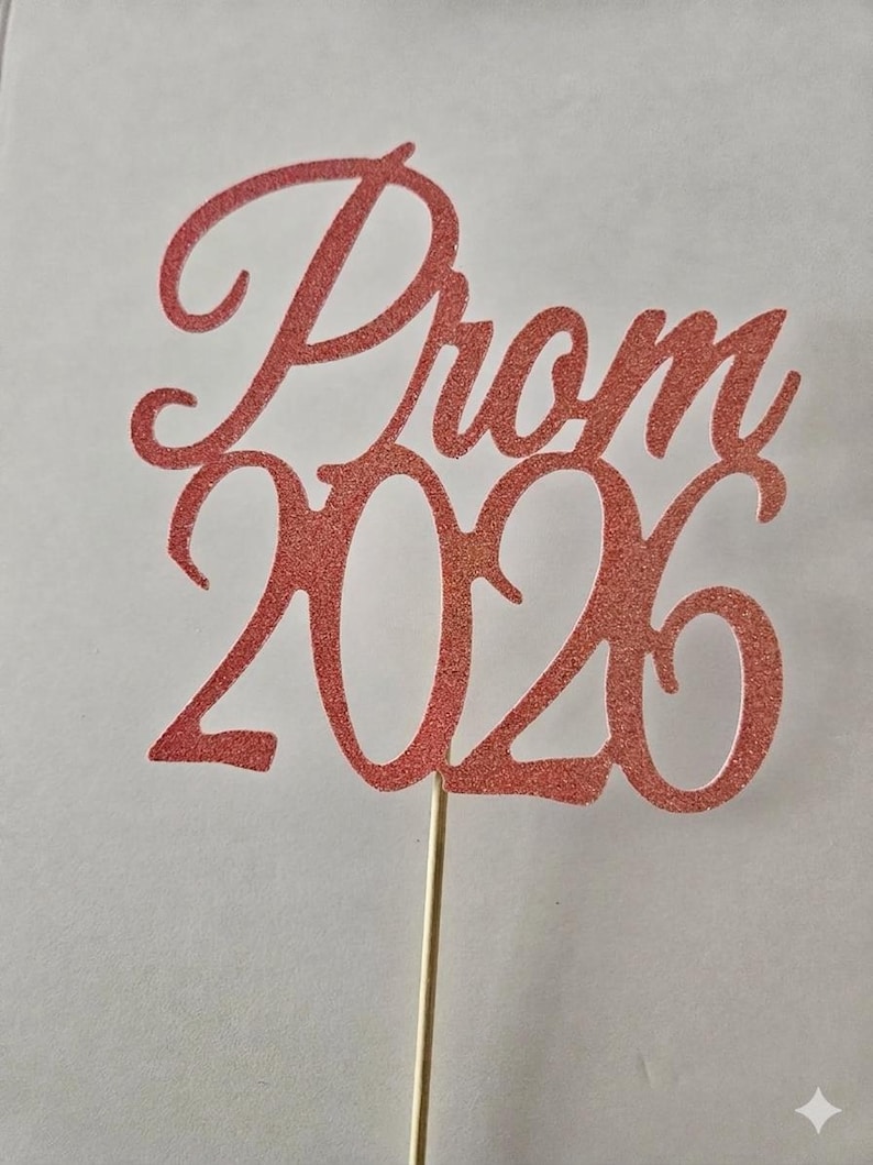 NEW* 4 Pack Glitter Prom 2026 Centerpieces image 1