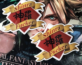 Final Fantasy VII - Calcomanía Shinra Fucker
