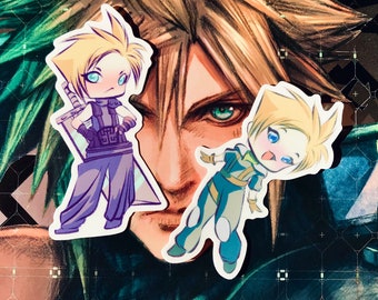 Final Fantasy 7 and Crisis Core Cloud Strife Sticker