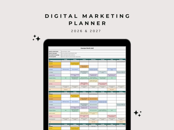 مخطط تسويق رقمي لعام 2026