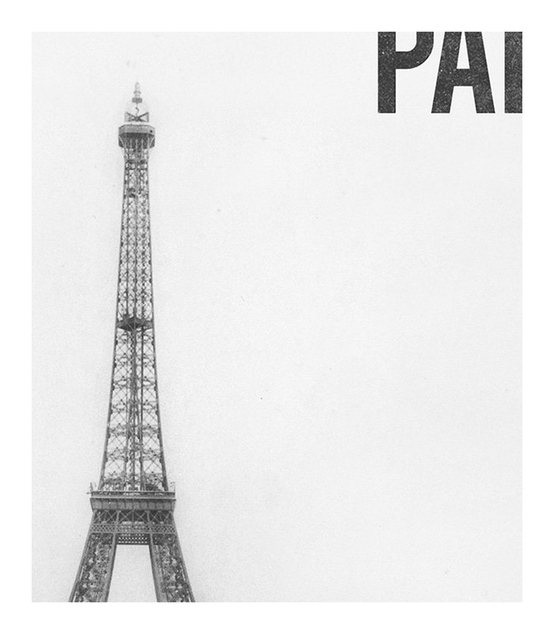 Paris Art Print Eiffel Tower Print Old Paris Photograph Modern | Etsy