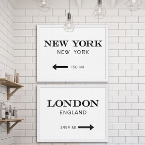 New York City Print London Art Industrial Wall Decor Gossip Art Two Prints Cheap Art Gift for NYC Lover Modern Decor Subway Tile Ideas