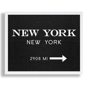 NYC Art Print Black Art New York City Print Modern Art Industrial Art Interior Design Staging Marfa Gossip Large Canvas Look Subway Art