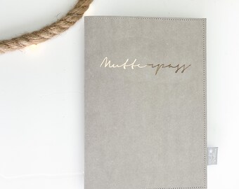 Maternity passport cover made of vegan leather