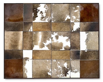 Unique handmade cowhide rug 160 x 200 cm