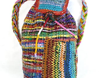 Mochila única hecha a mano