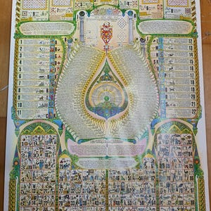 Numerology Ex Numeris Fortuna poster Gio' Tavaglione 1989 Cabala Raro