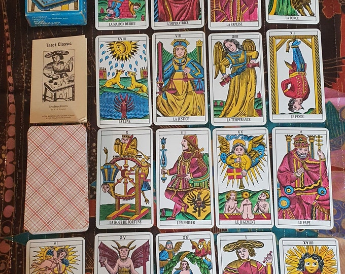 tarot-classic-french-ed-1974-agm-rare-etsy