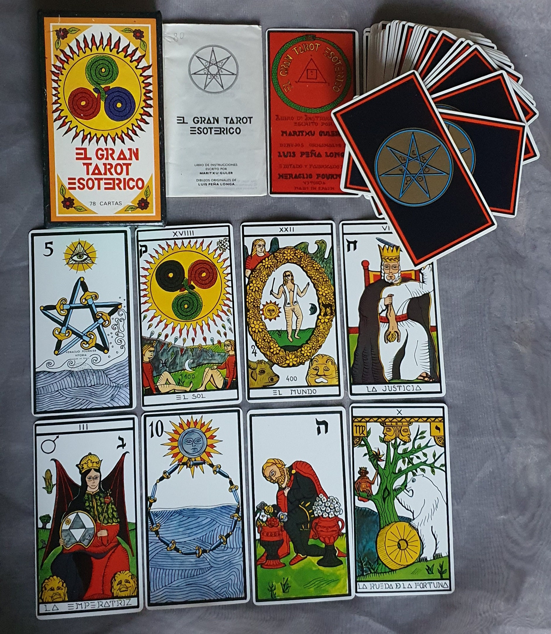 Tarot El Gran Tarocco Esoterico Vintage Fournier Rare - Etsy Israel