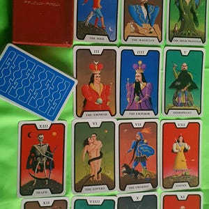 Tarot artistique astral 1973 par Fergus Hall Bi-Ass rare