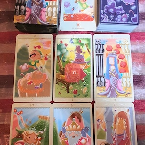 Cartas raras del Tarot Lo Scarabeo de los años 90 felices