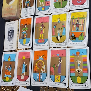 Egipcios Kier tarot 1984 Sistemas de juegos estadounidenses raros