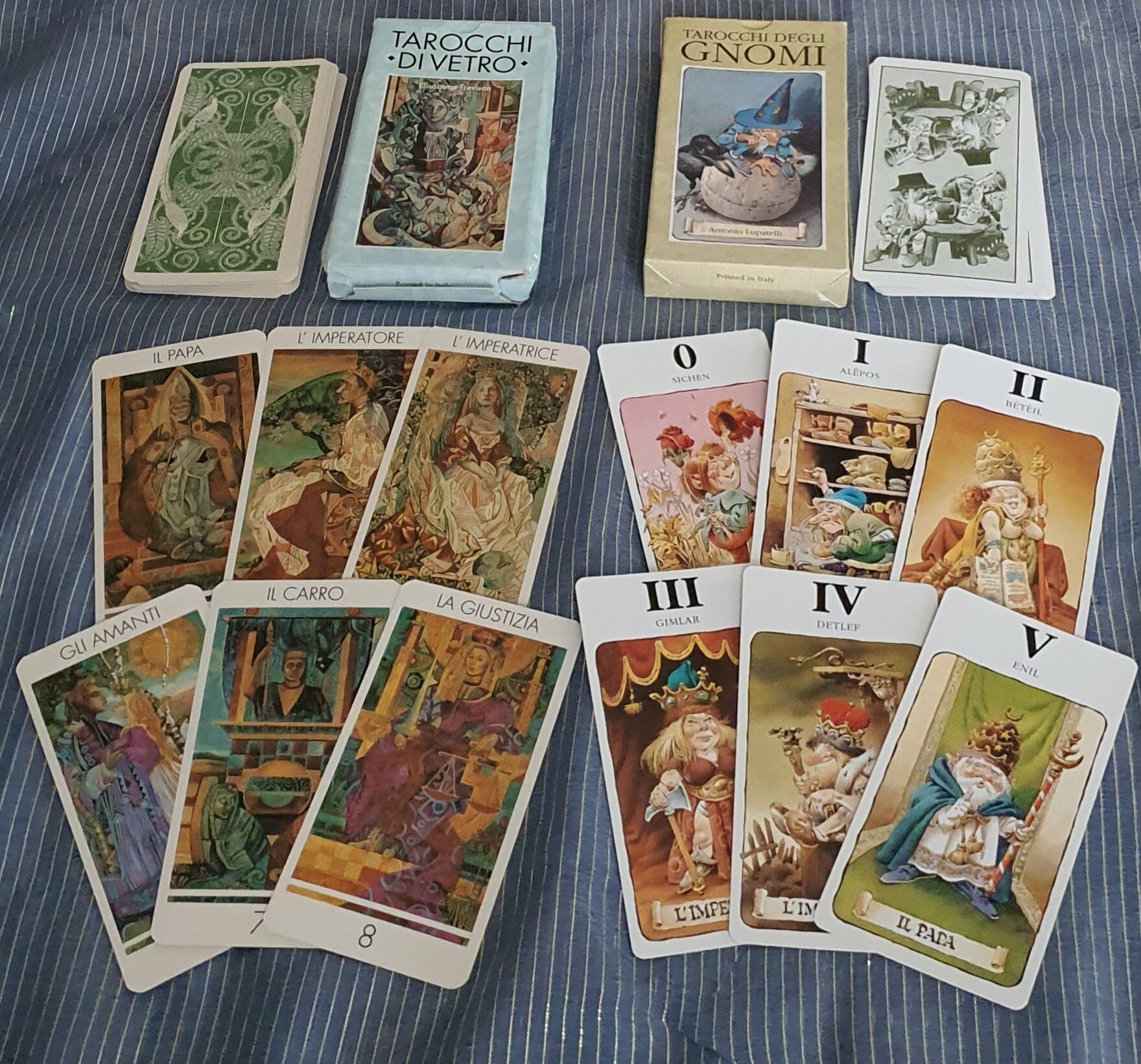 2 Decks Tarot Vetro and Tarot of the Gnomes Lo Scarabeo - Etsy