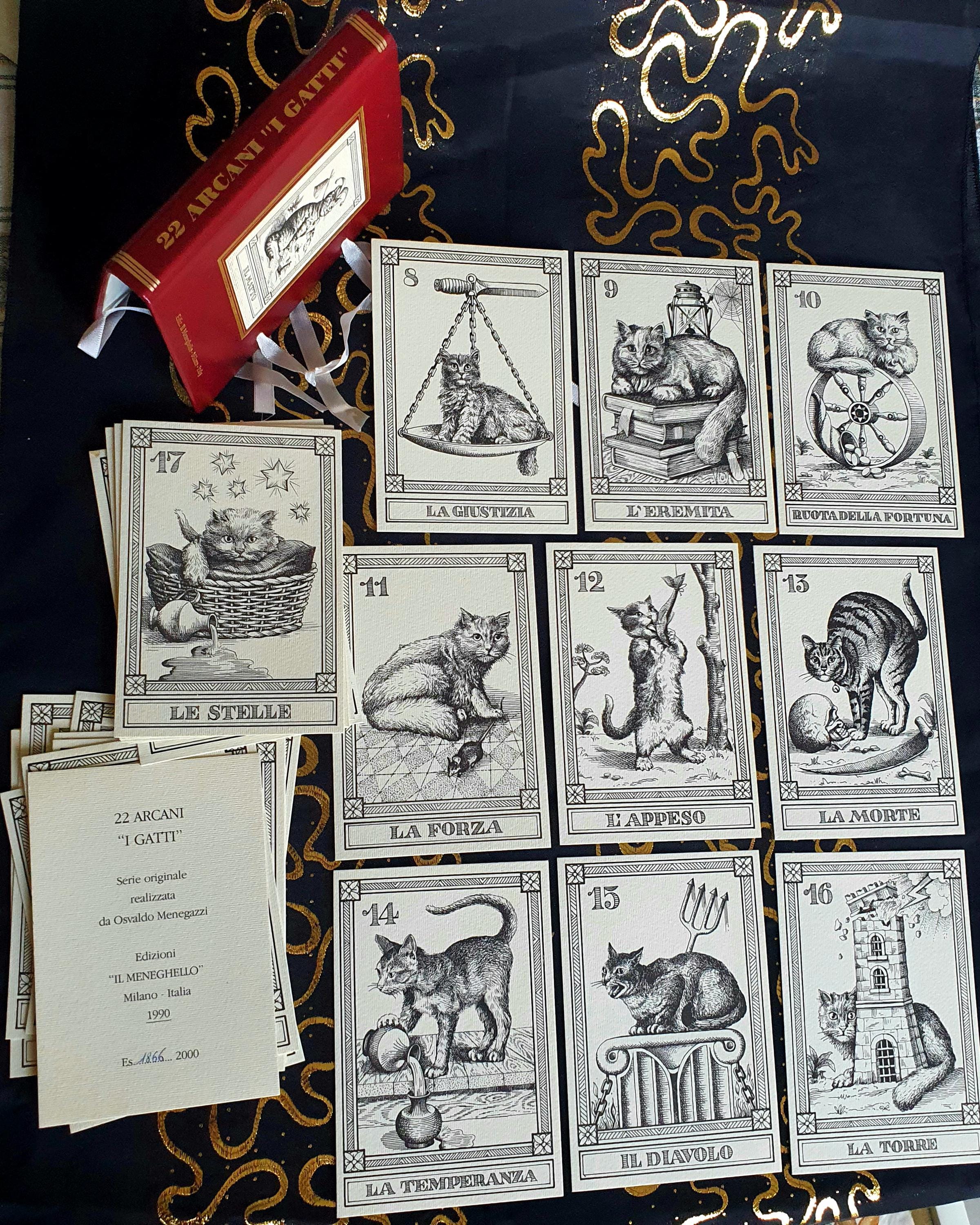Il Meneghello 製 22枚のキャット・タロット 楽天市場】22のキャット・タロット/ 22 Arcani Gatti(cats tarot