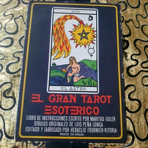 El Gran Tarot Esoterico 1976 Maritxu Guler Ed. Fournier Hiszpania, rzadkie