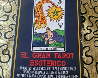 El Gran Tarot Esoterico 1976 Instruction Maritxu Guler