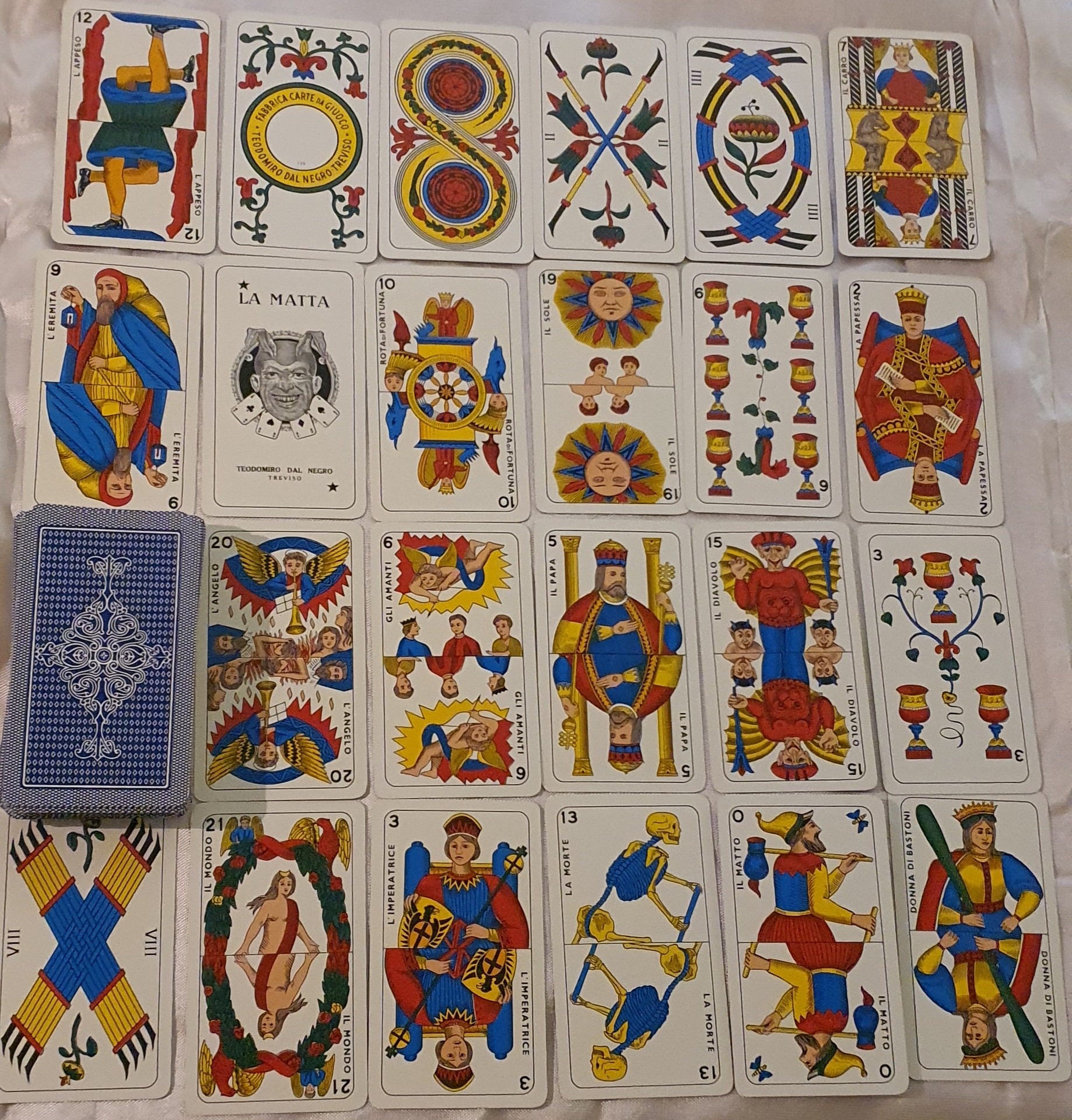 【DAL NEGRO】トランプ/タロットカード★vintage★ Piedmont Tarot Vintage 80s/90s Complete Dal Negro - Etsy