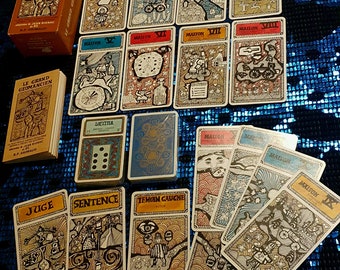 Tarot Le Grand Géomancien 1970 Grimaud, rare