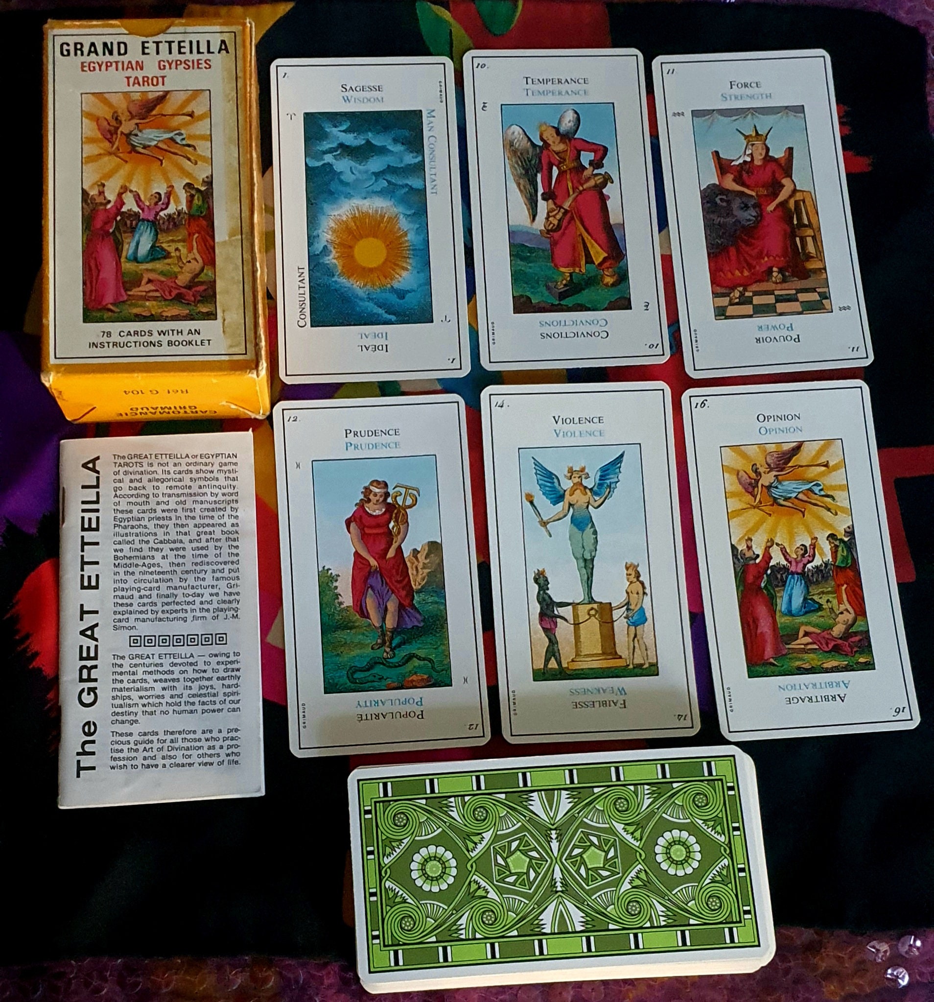 Etteilla Tarot Deck. Ancient Tarot Cards Reproduction 