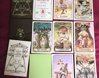 Tarot of the Gnomes 1987 limited edition Lo Scarabeo Fantastico collectible