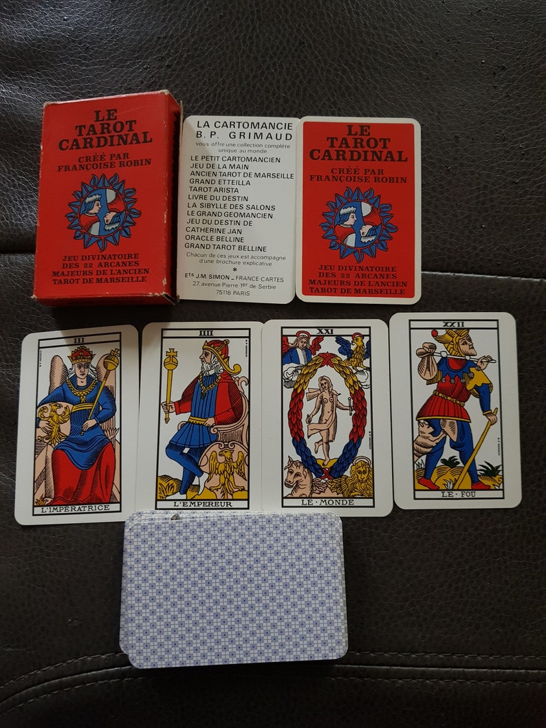 Tarot Le Cardinal Grimaud 1975 Rare