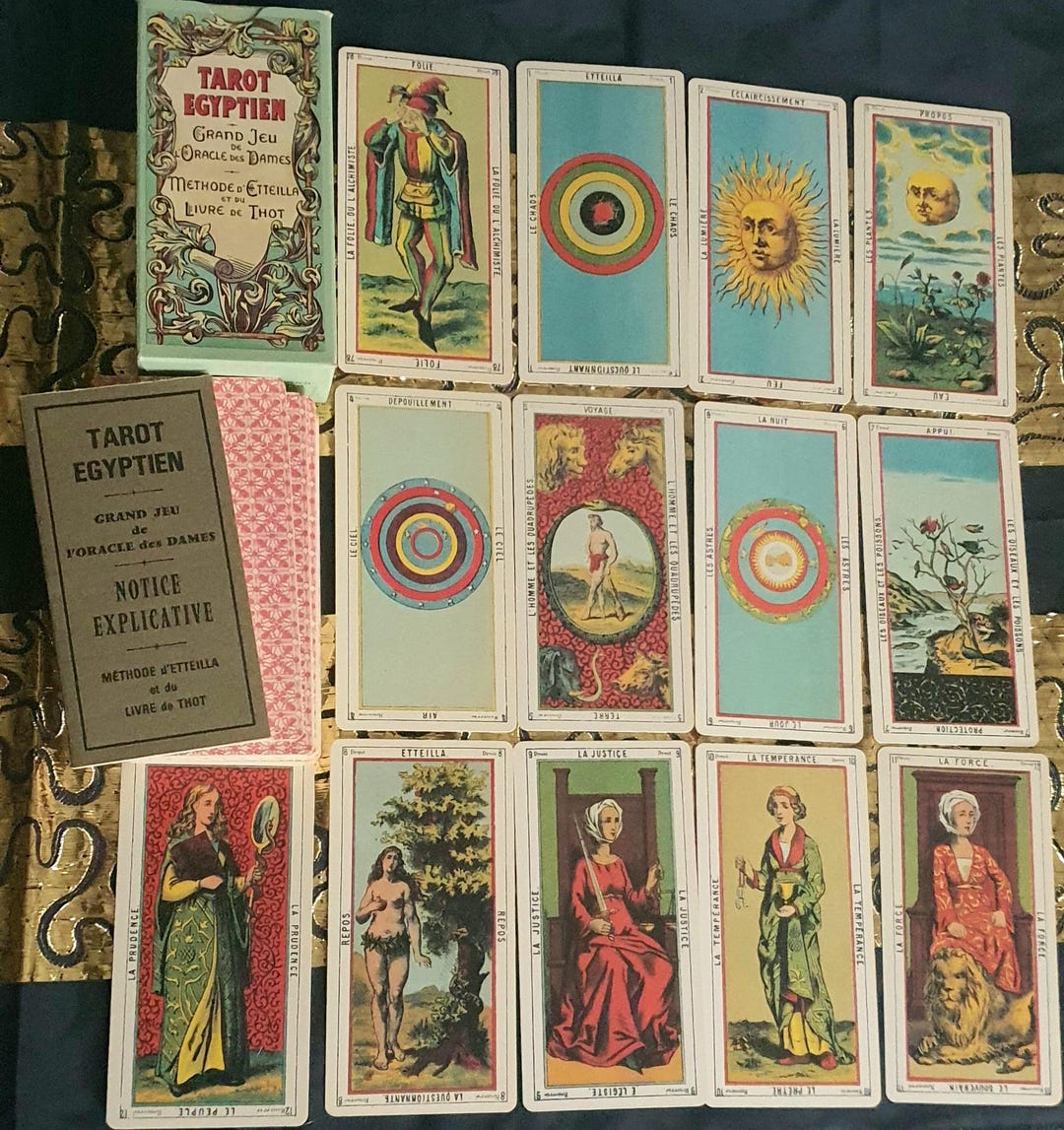 趣味・スポーツ・実用 GRAND ETTEILLA EGYPTIAN GYPSIES TAROT GRAND ETTEILLA EGYPTIAN GYPSIES TAROT - 1969 TAROT CARD DECK