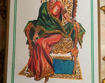 Tarot hindou of Madame Indira 90's France Cartes Grimaud rare