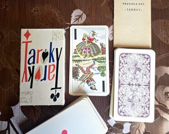 Czech vintage tarot Taroky 165 rare  tarot collectible