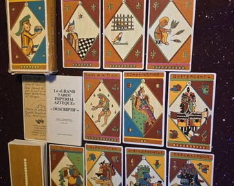 Imperial Azteque tarot 1986 Piatnik JF Simon rare