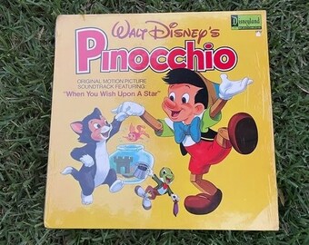 Walt Disney Pinocchio When You Wish Upon A Star Album Record Vinyl Near Mint