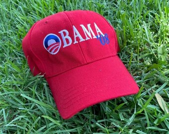 Vintage 2008 Barack Obama Presidential Campaign Promotional Hat Biden Democrats