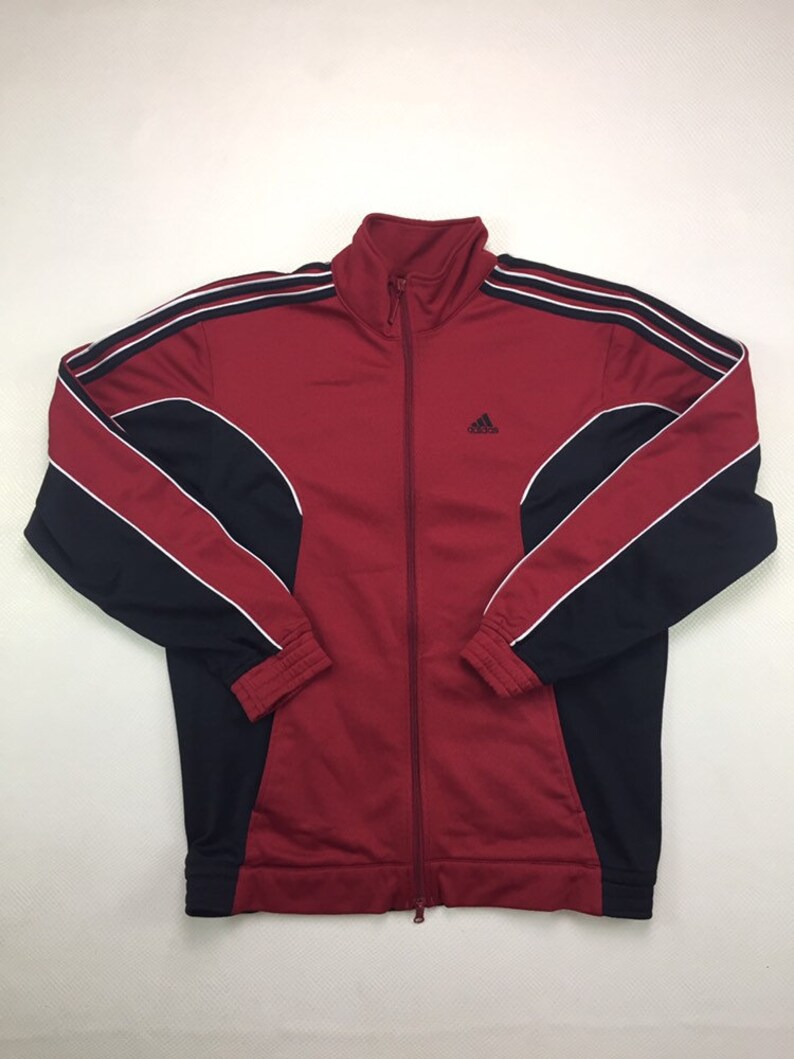 red white and blue adidas windbreaker