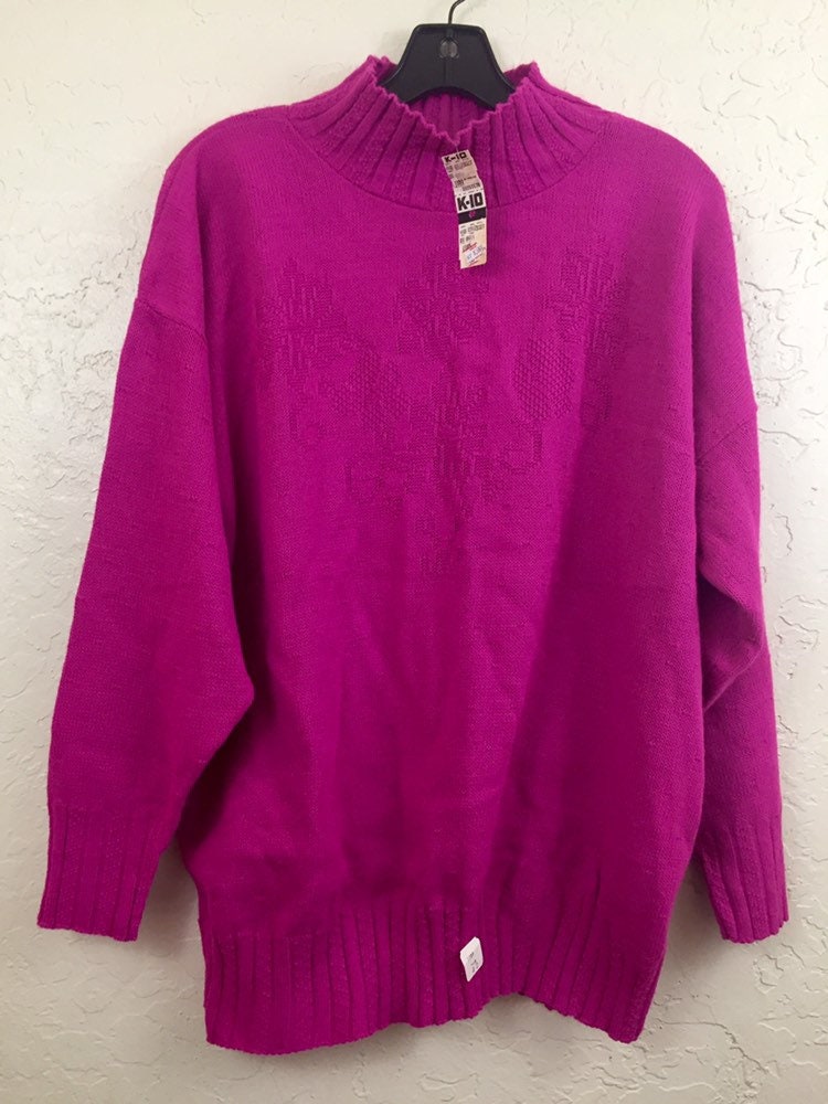 plus size hot pink sweater