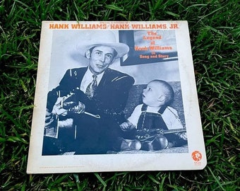 Hank Williams Hank Williams Jr The Legend of 2-ses-4865 album record vinyl