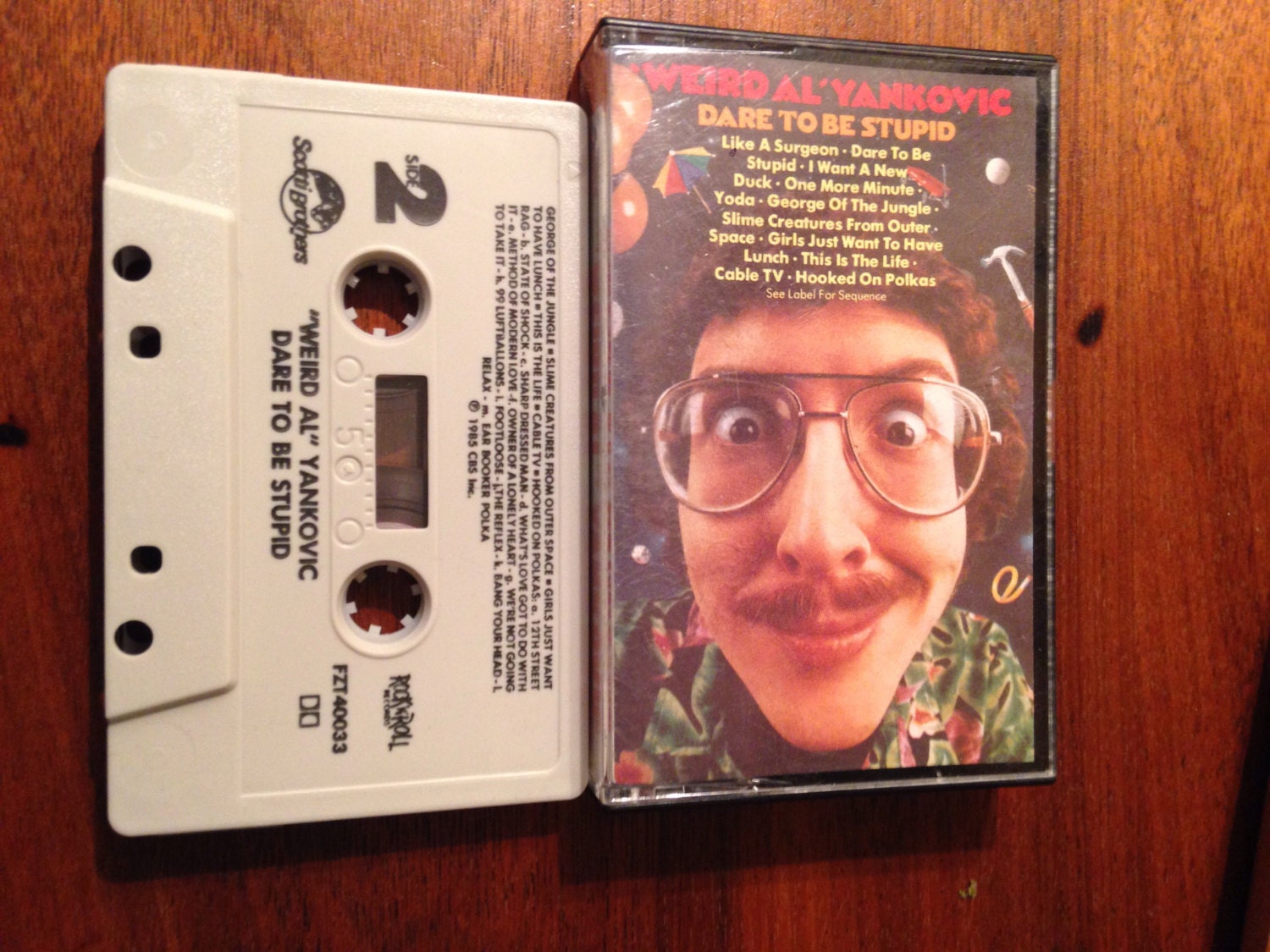 Weird Al Yankovic Dare To Be Stupid Vintage Audio Cassette Tape Comedy Cassette Tape 80s Music Cassette Tape Weird Al Music