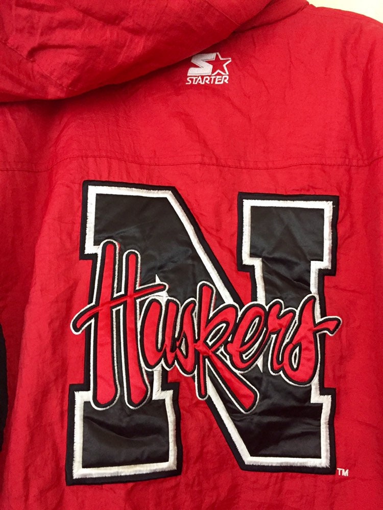 Vintage 1990s University of Nebraska Starter Windbreaker