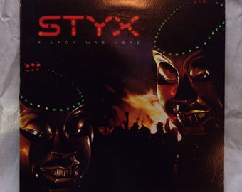 Styx - Killroy Was Here A&M Records-SP-3734 Vintage 12" Vinyl Record Album LP 33 RPM, prog rock vinyl record, Progressive rock vinyl