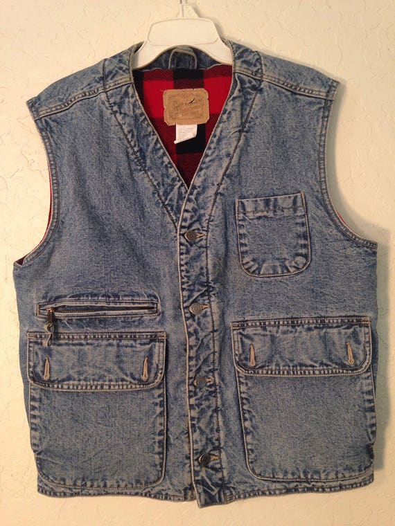 vintage jean vest