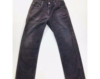 Vintage Levi's 505 Corduroy Pants Loose Straight Fit Corduroy Jeans Size 36x30